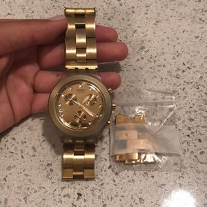 Gold Swatch Watch